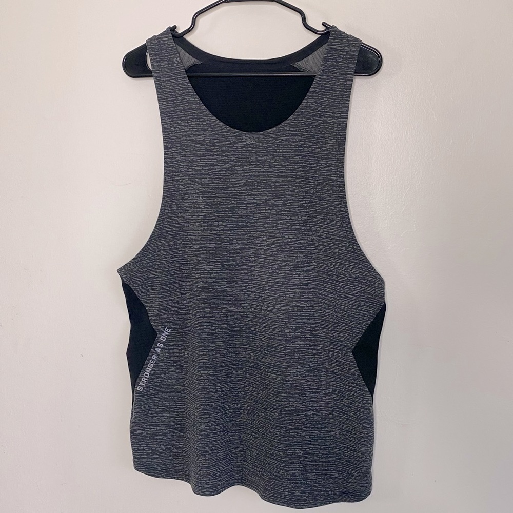 Limited Edition Lululemon X Barry’s Stronger As One Black & Gray Tank